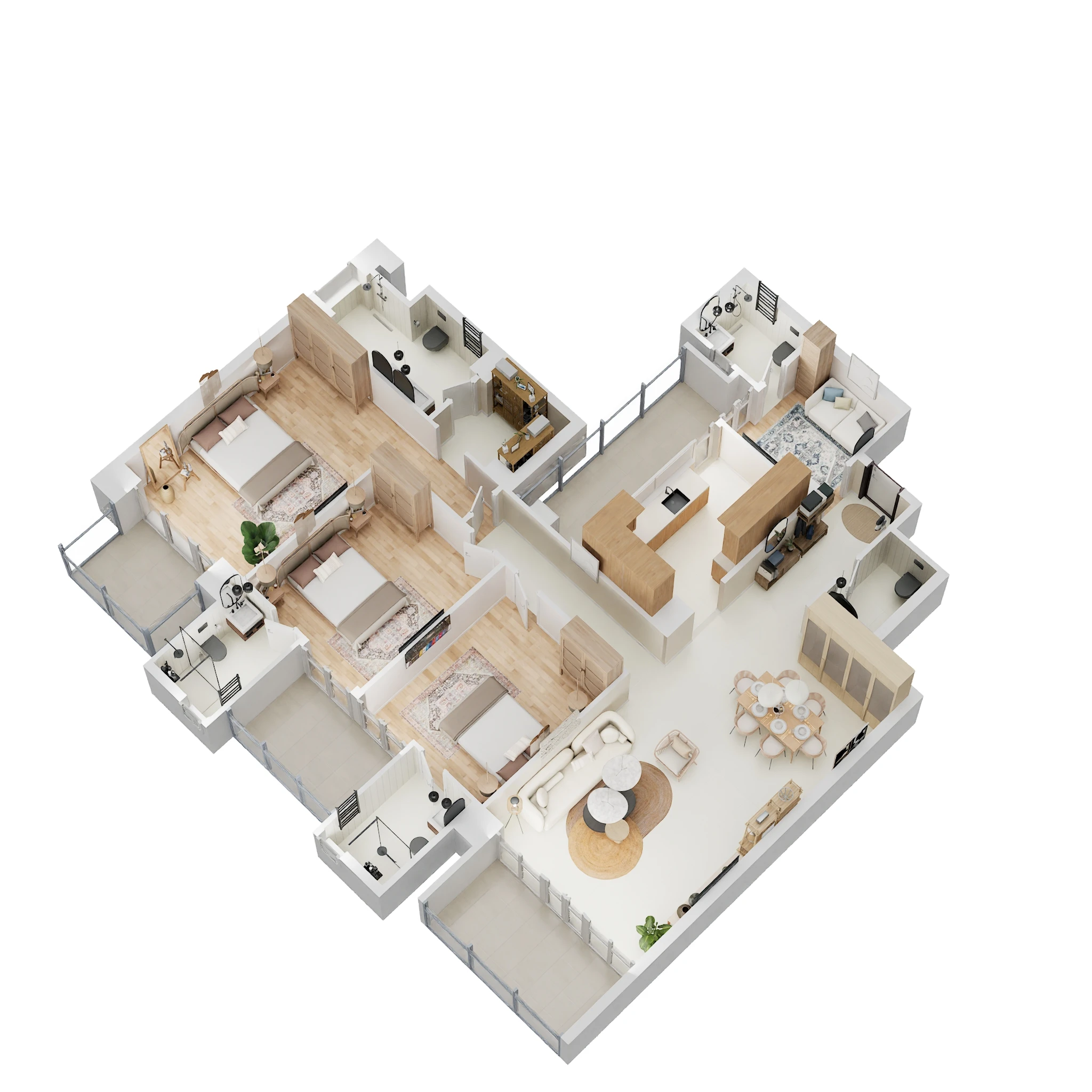 3 BHK 2201 Sq. Ft. Apartment in Godrej Connaught One
