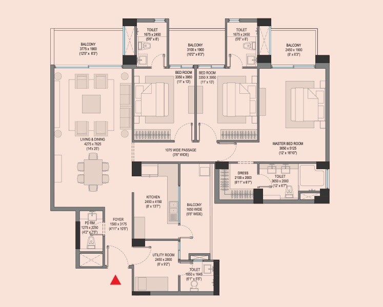 Other, godrej-connaught-one 3 Bedroom 2282 Sq.Ft. Apartment In Connaught Place Delhi 9542591