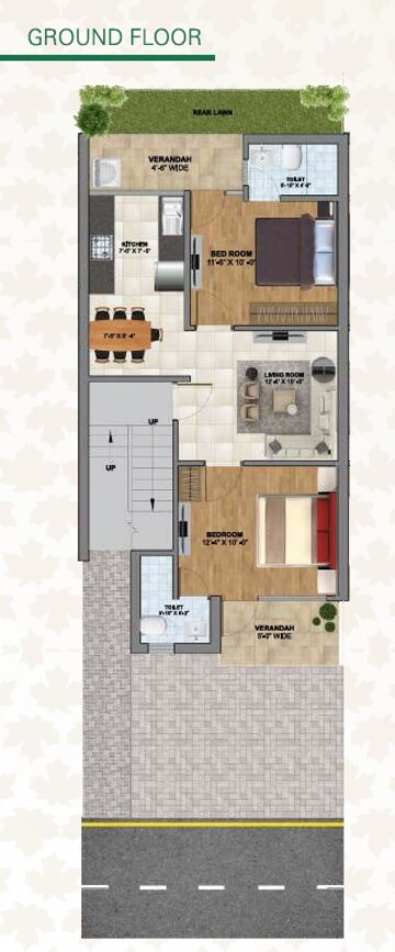  2 BHK Apartment at OP Royal Green Homes, Sector 36,bahadurgarh – for Rent