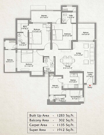  3 BHK Apartment at Unity The Amaryllis, Karol Bagh – for Rent