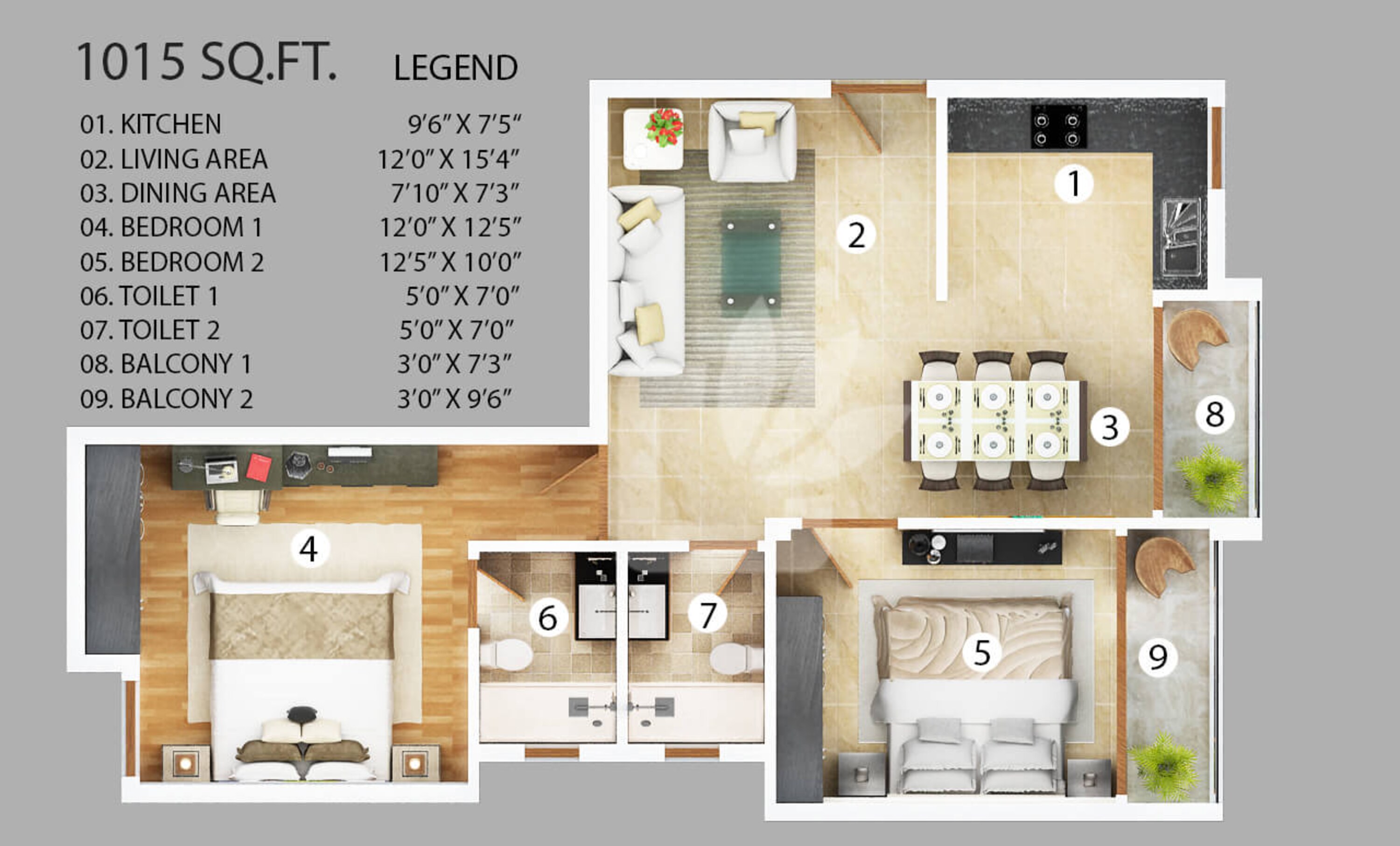 vanshi capital paradiso apartment 2bhk 1015sqft 1
