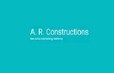 A R Constructions Developer Logo