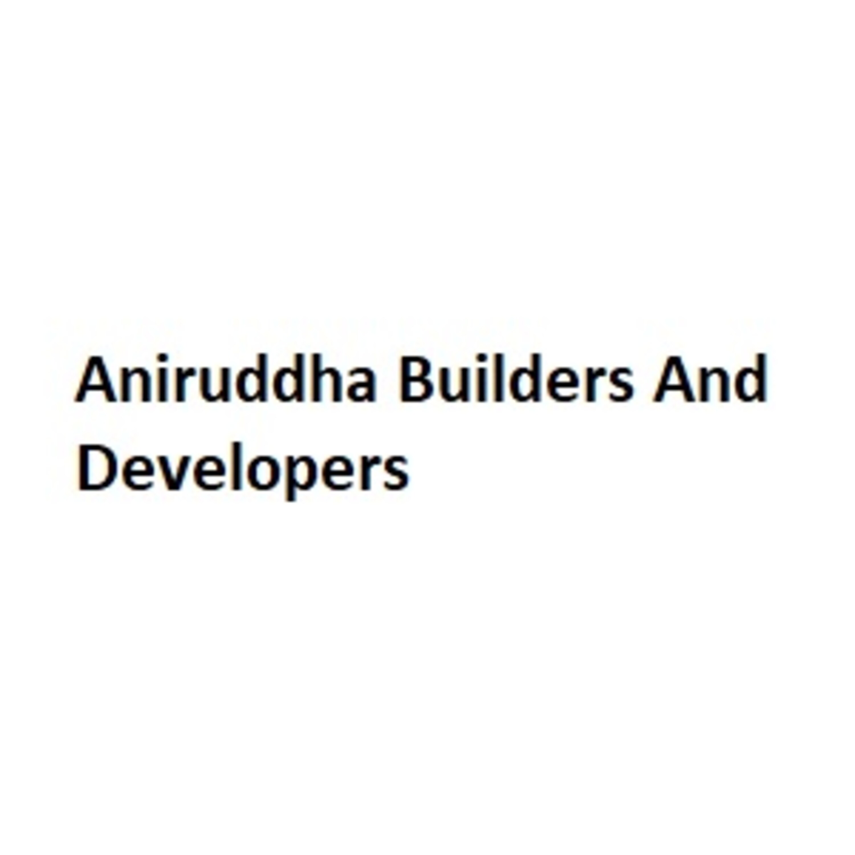 Aniruddha Builders And Developers