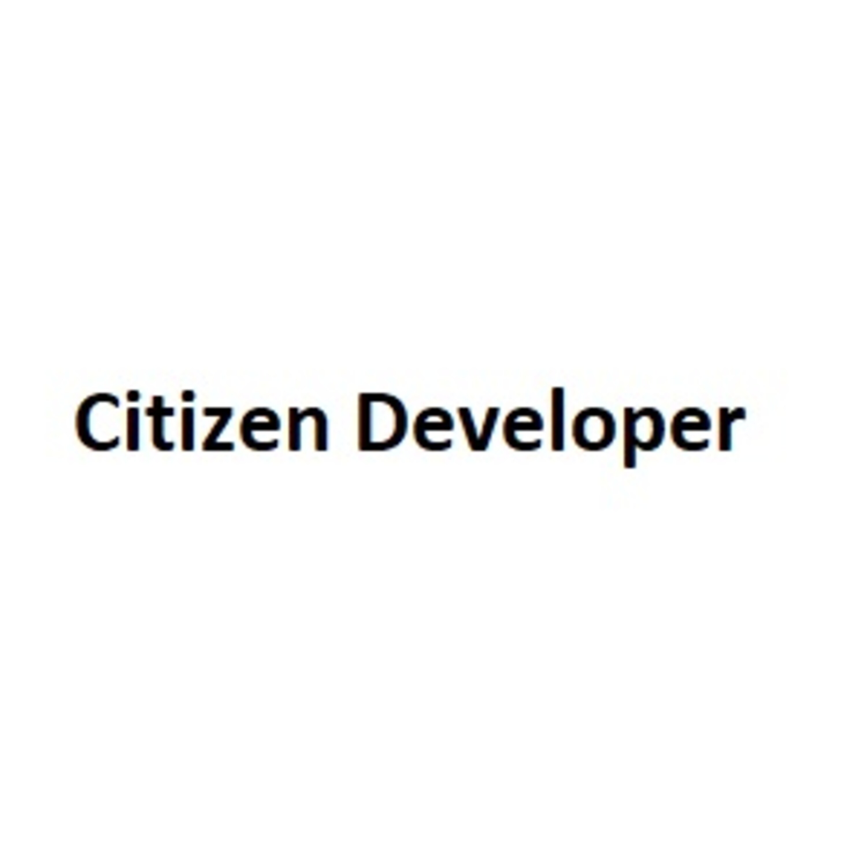 Citizen Developer