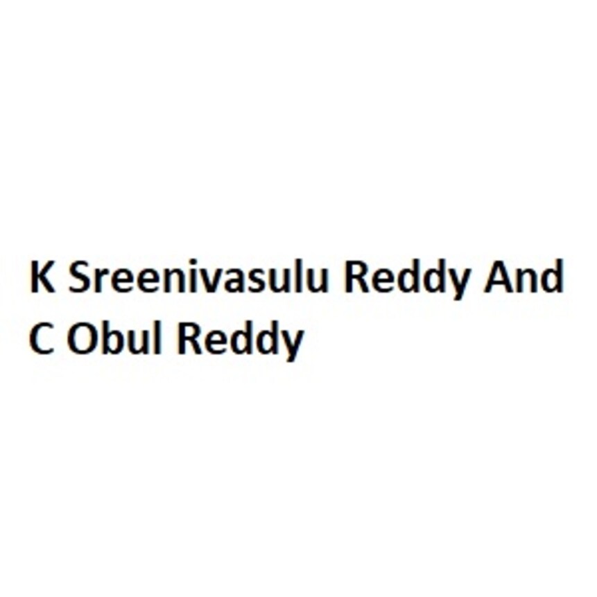 K Sreenivasulu Reddy And C Obul Reddy