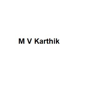 M V Karthik Logo