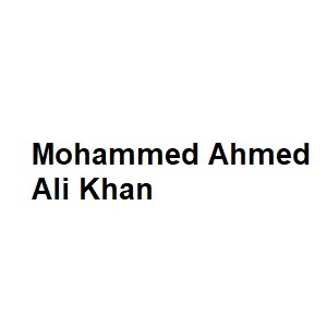 Mohammed Ahmed Ali Khan