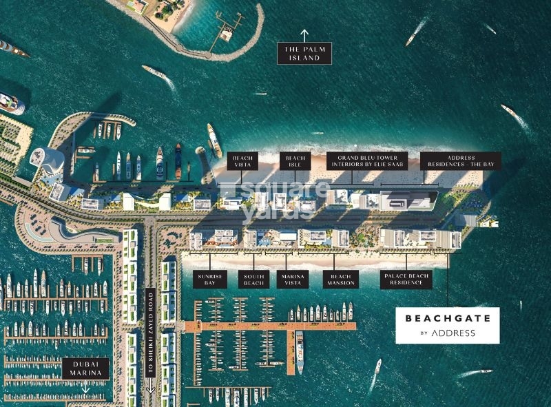 Emaar Beachgate Location Image