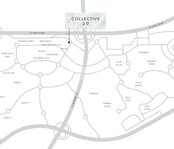 emaar collective 2 project location image1
