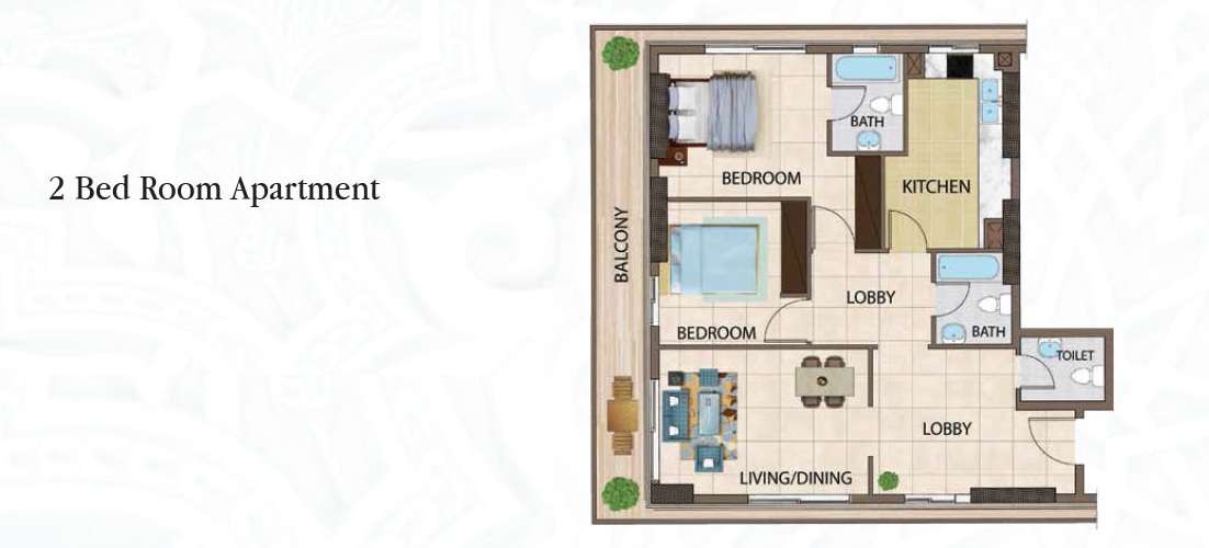arabian gate apartments apartment 2 bhk 929sqft 20203726143722