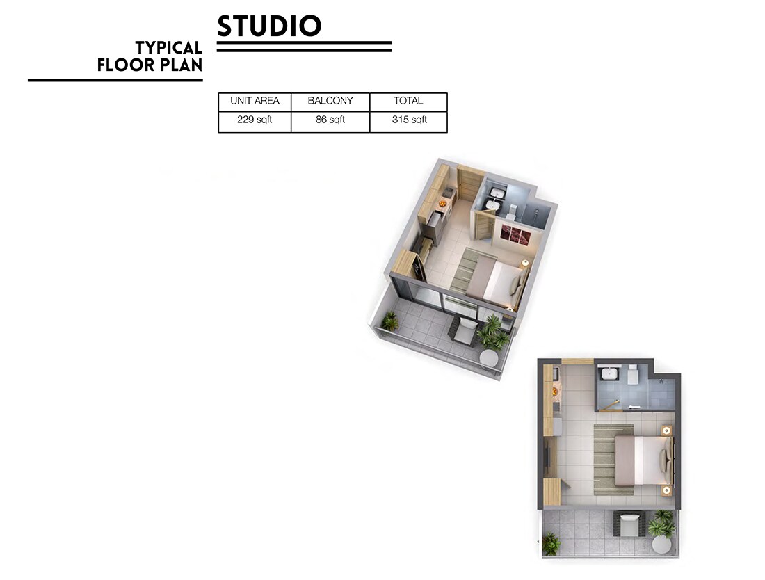 315 Sq. Ft. Studio