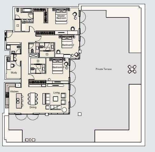 dt1 luxury apartments apartment 3bhk 2530sqft61