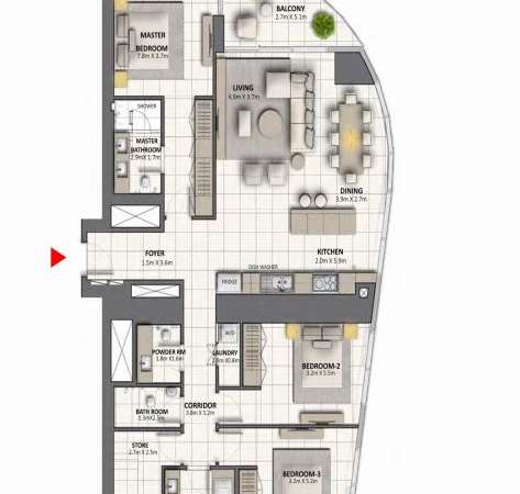 emaar grande signature residences apartment 3 bhk 1861sqft 20202414152449