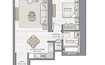 Emaar The Grand 1 Bed Layout