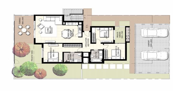 3 Beds 2326 Sq. Ft. Townhouse