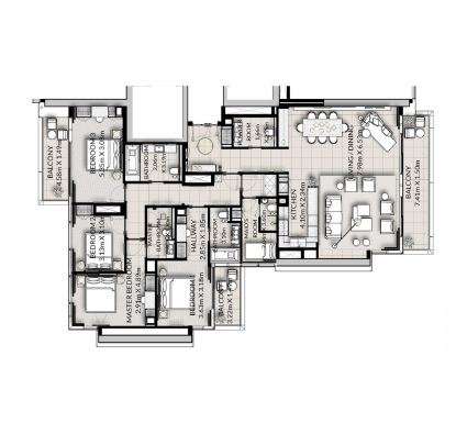 emaar vida residences apartment 4 bhk 2334sqft 20201818181838