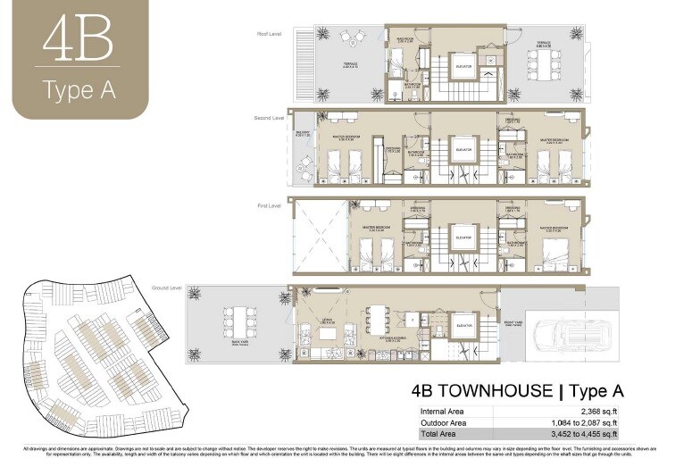 4 Beds 3452 Sq. Ft. Townhouse