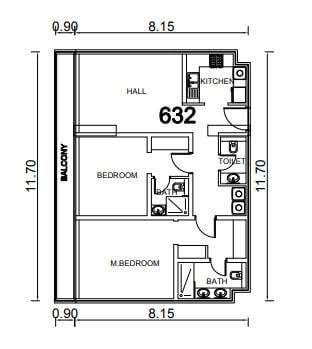 seven residences apartment 2bhk 1131sqft81