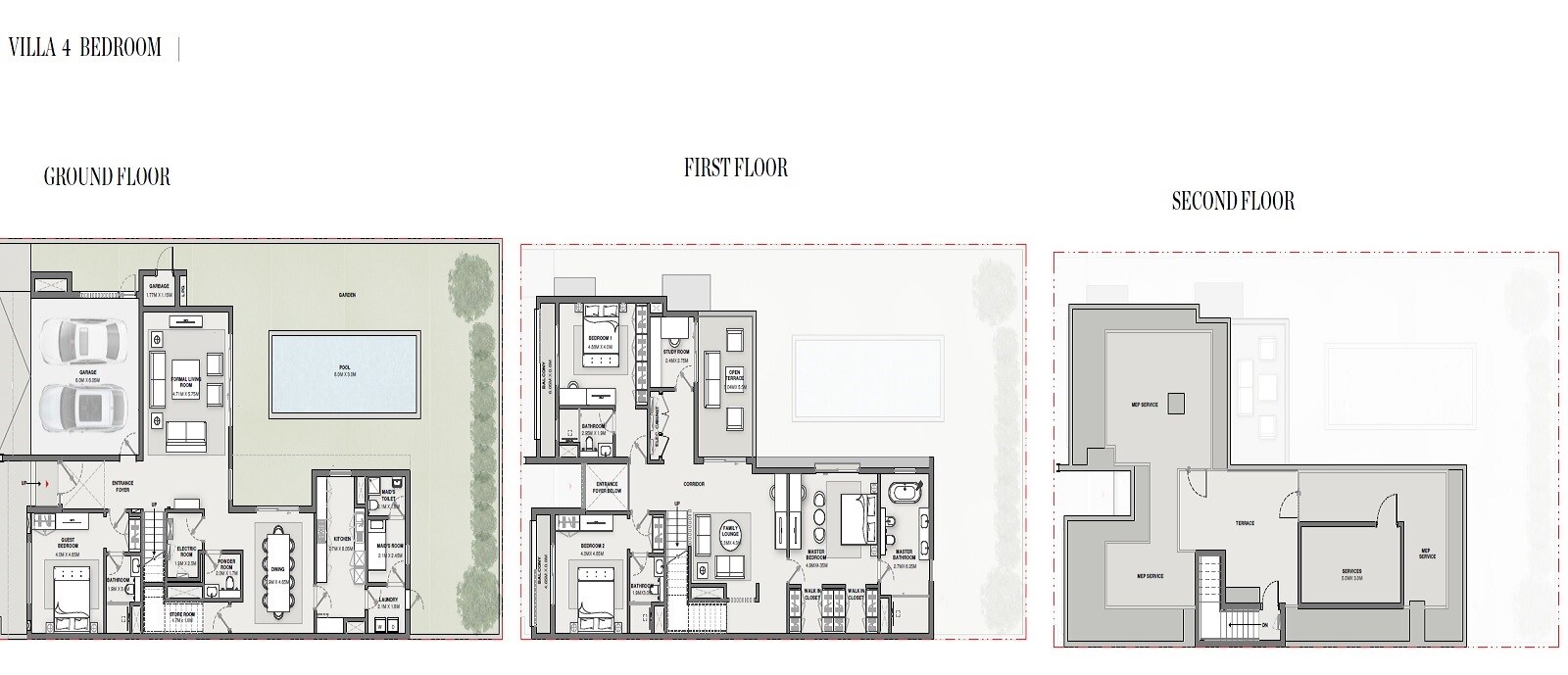 4 Beds 4991 Sq. Ft. Villa