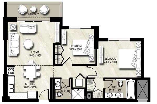 warda apartment 2 bhk 875sqft 20202226112219