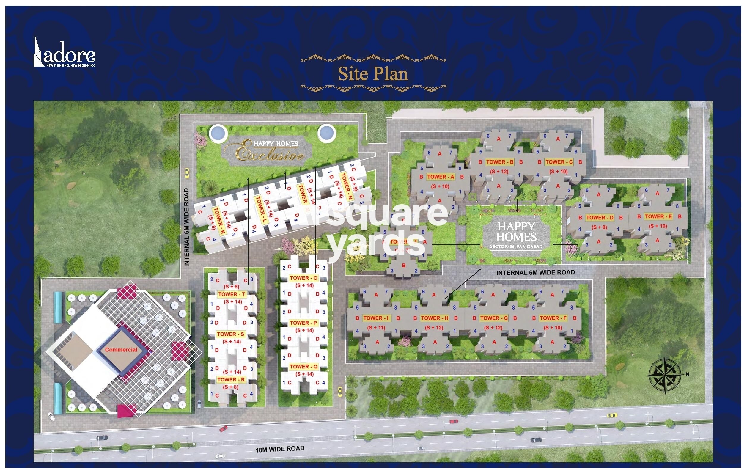 Adore Happy Homes Exclusive Master Plan Image