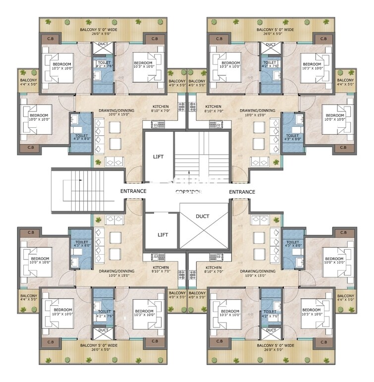 Adore Happy Homes Exclusive Phase 2 Floor Plans