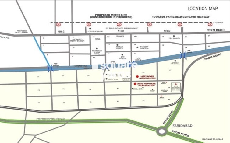 Adore Happy Homes Location Image