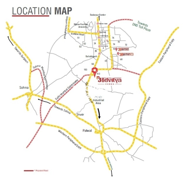 Advitya Homes Location Image