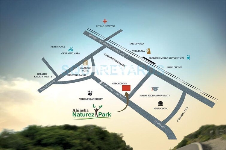 Ahinsha Naturez Park Location Image
