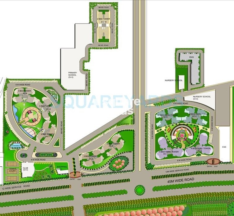 Ansal Crown Heights Master Plan Image