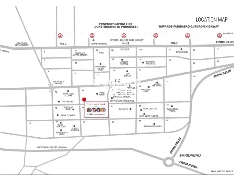 BPTP Discovery Park Location Image