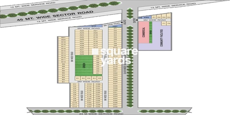 Resale 984 Sq.Yd. Plot in BPTP District Phase 2, Sector 84 Faridabad ...