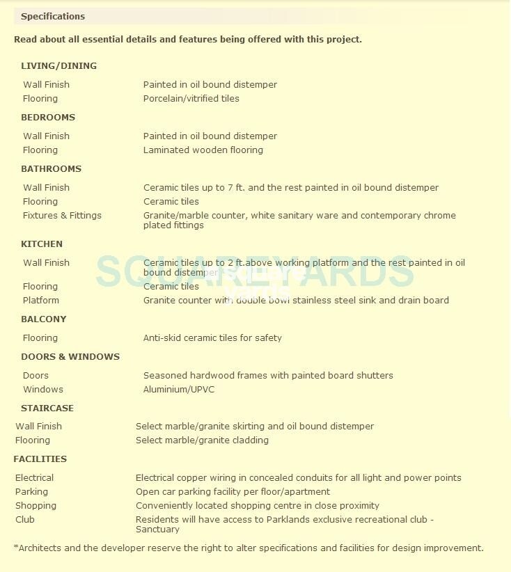 BPTP Park 81 Specification