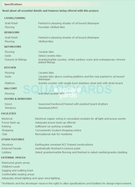 BPTP Park Floors II Specification
