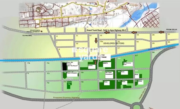 BPTP Park Towers Location Image