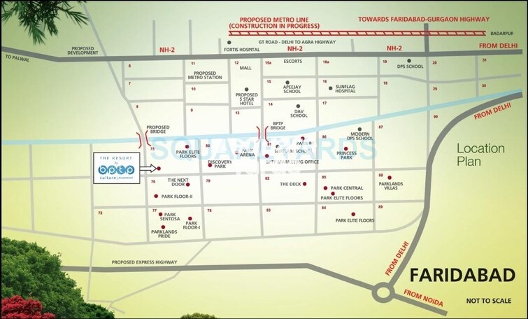 BPTP The Resort Location Image