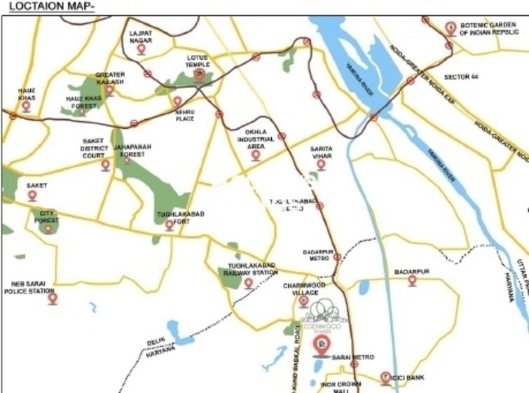 Eros Edenwood Towers Location Image