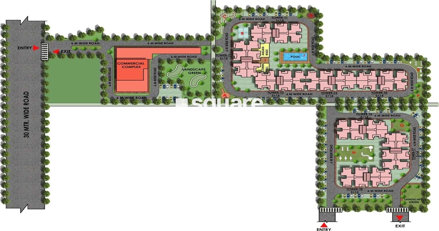 hrh city vasant valley project master plan image1