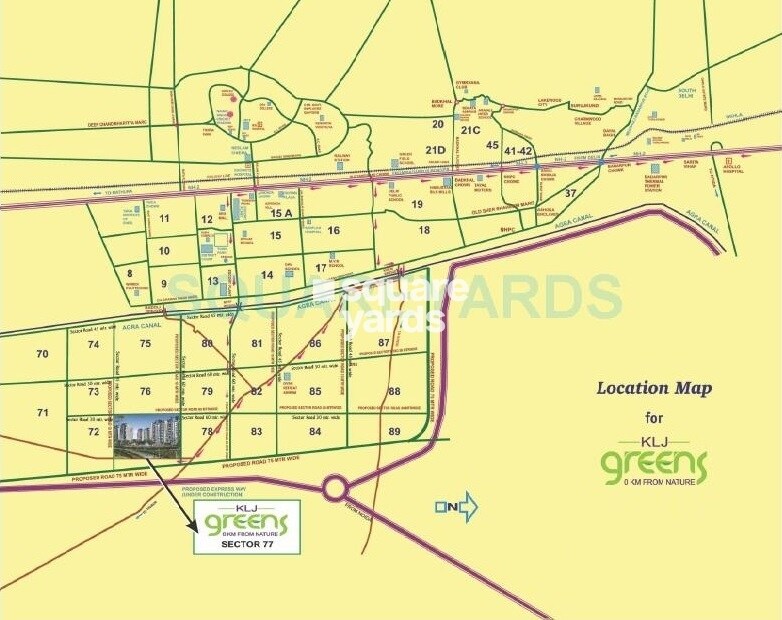 KLJ Greens Location Image