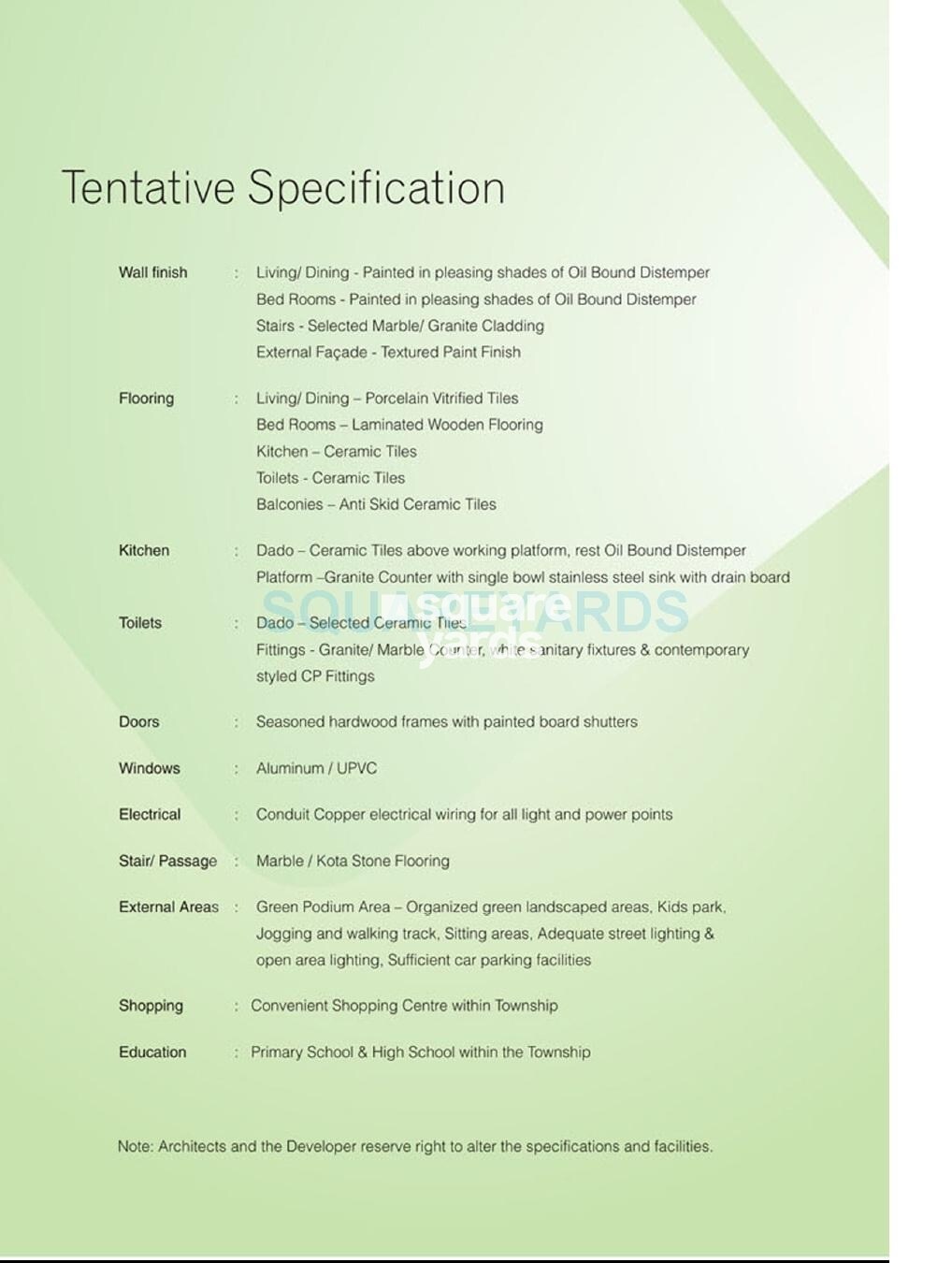 KLJ Platinum Heights Specification