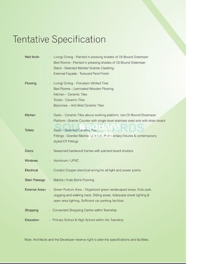 KLJ Platinum Heights Specification