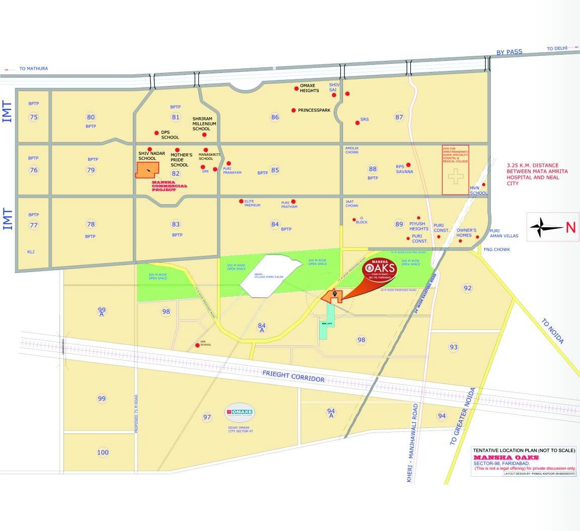 Mansha Oaks Location Image