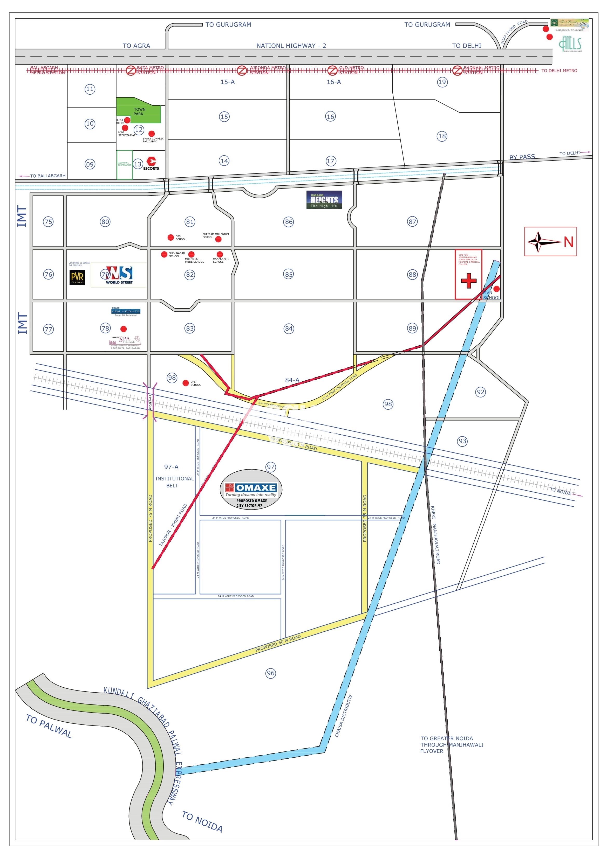 Omaxe City - Omaxe Heights Location Image