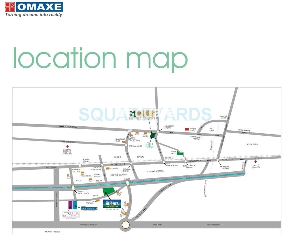 Omaxe Heights Location Image