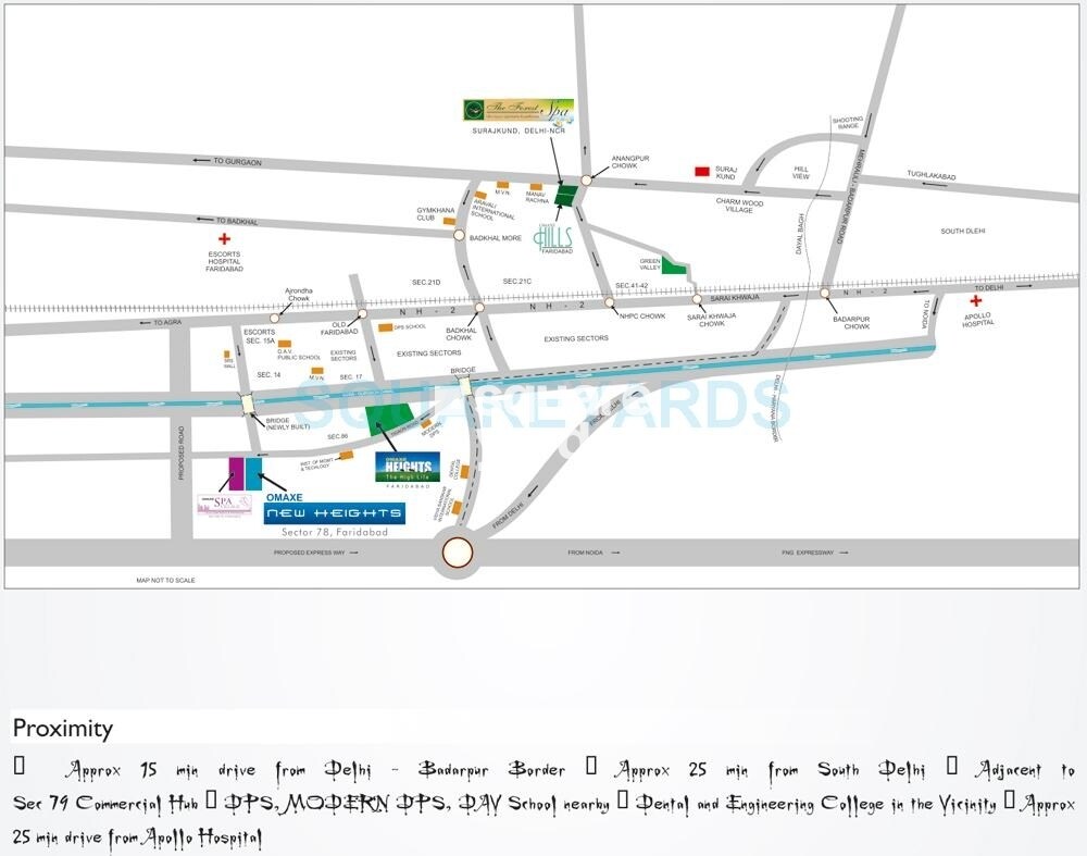 Omaxe New Heights Location Image