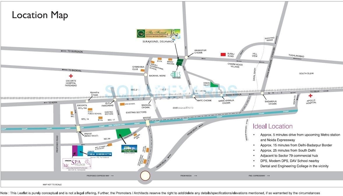 Omaxe Spa Village Location Image