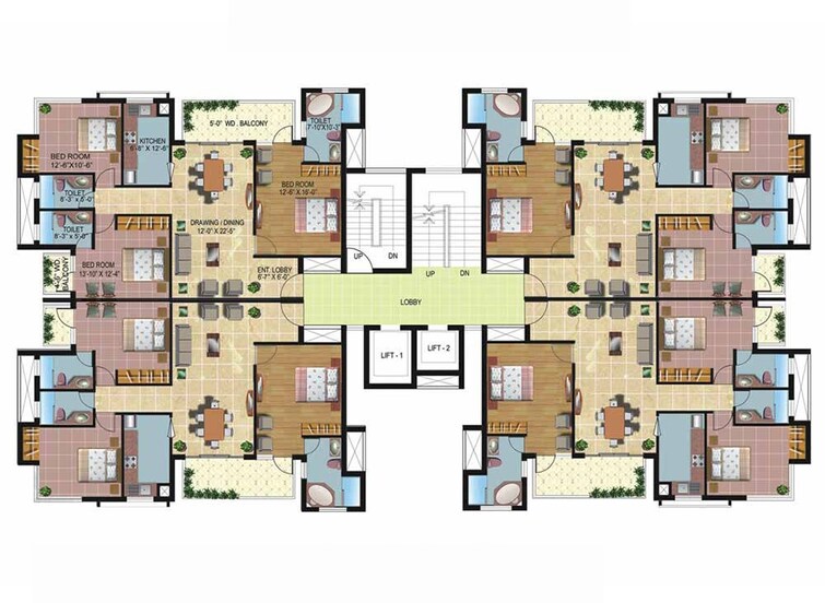 Omaxe Spa Village Floor Plans