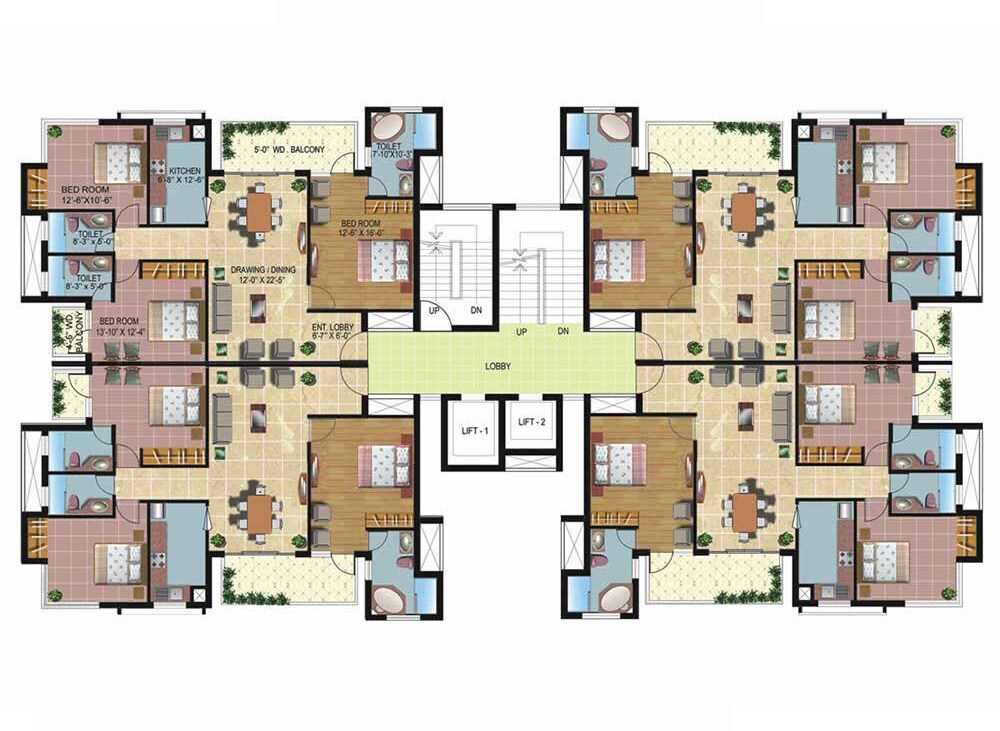 Omaxe Spa Village Floor Plans