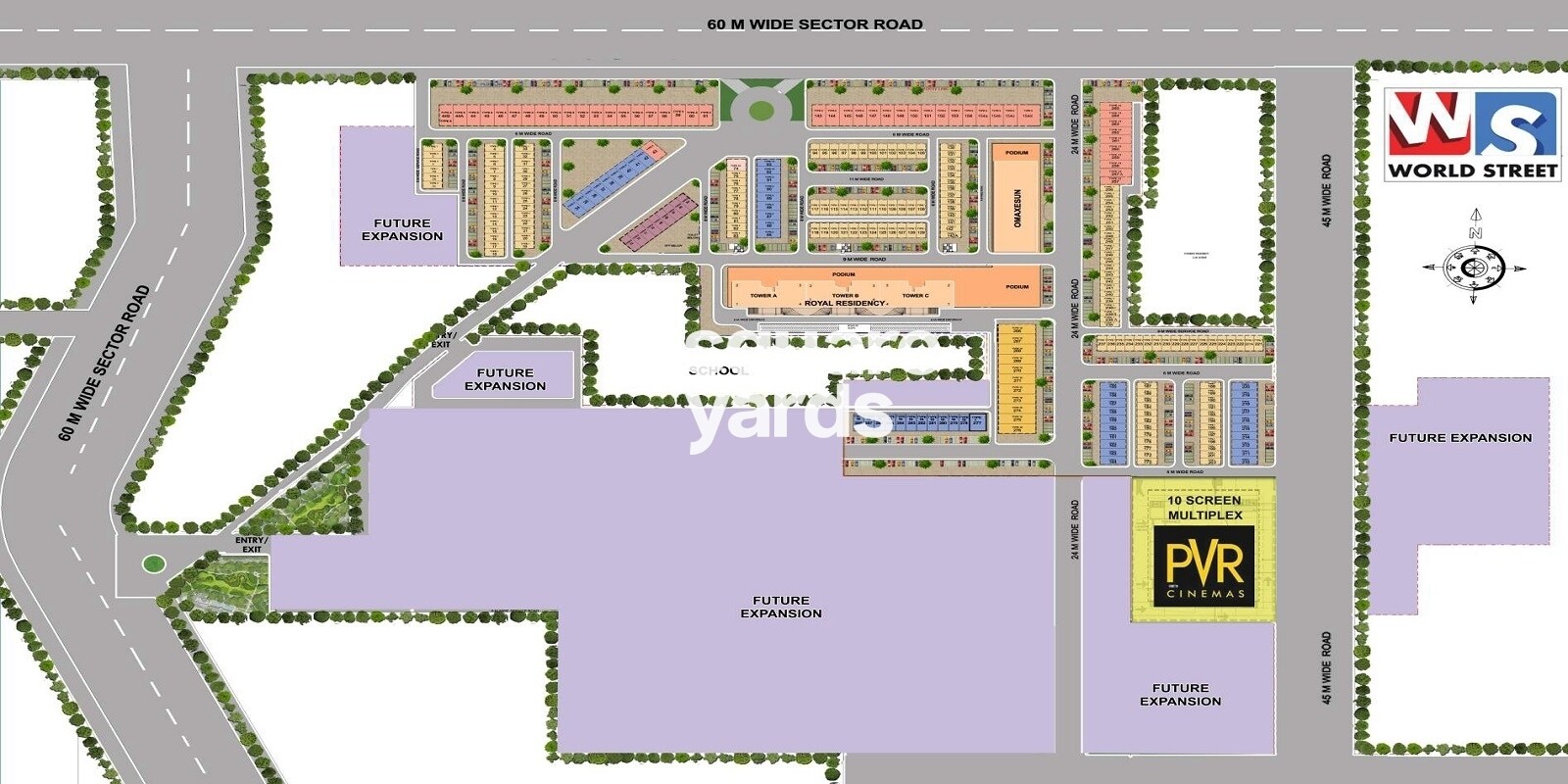 Omaxe World Street Master Plan Image