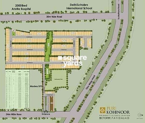 Puri Kohinoor Emporium Master Plan Image